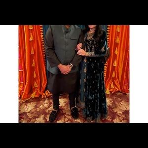 XS velvet lengha Maria b. Pakistani